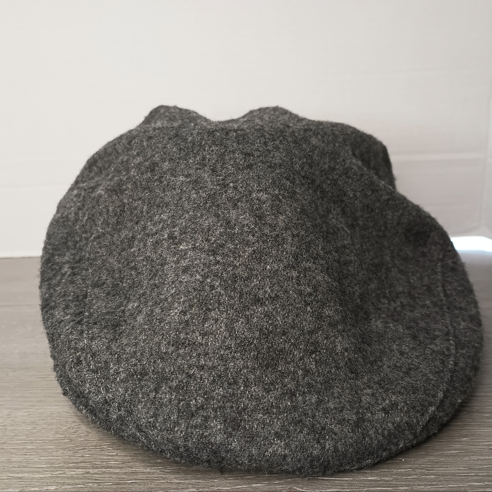 Vintage Dobbs Fifth Avenue Felted Wool Newsboy Cap Gray Mens 7 Cabbie Hat - Picture 4 of 14
